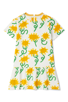Kids Sunflower Cotton Dress